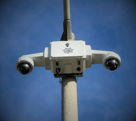 Sheriff's Safe Poway camera on a light pole