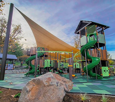 shade sails on the lake poway playground