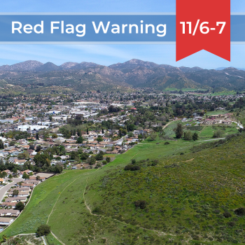 Red Flag Warning for Nov 6 & 7