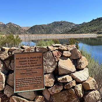 Harry Frame dam at Lake Poway