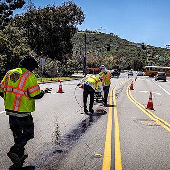 Espola Road merge improvements