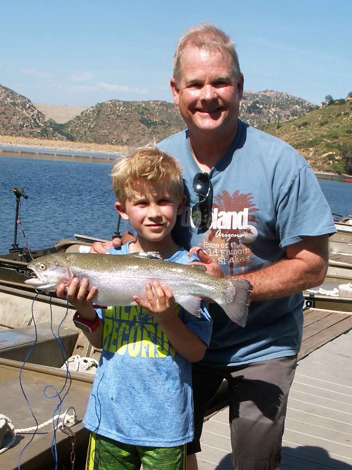 Randy and Elias Hanley (7), 3 May 5lb, North Shore, Glow White Mice Tail, - Cropped