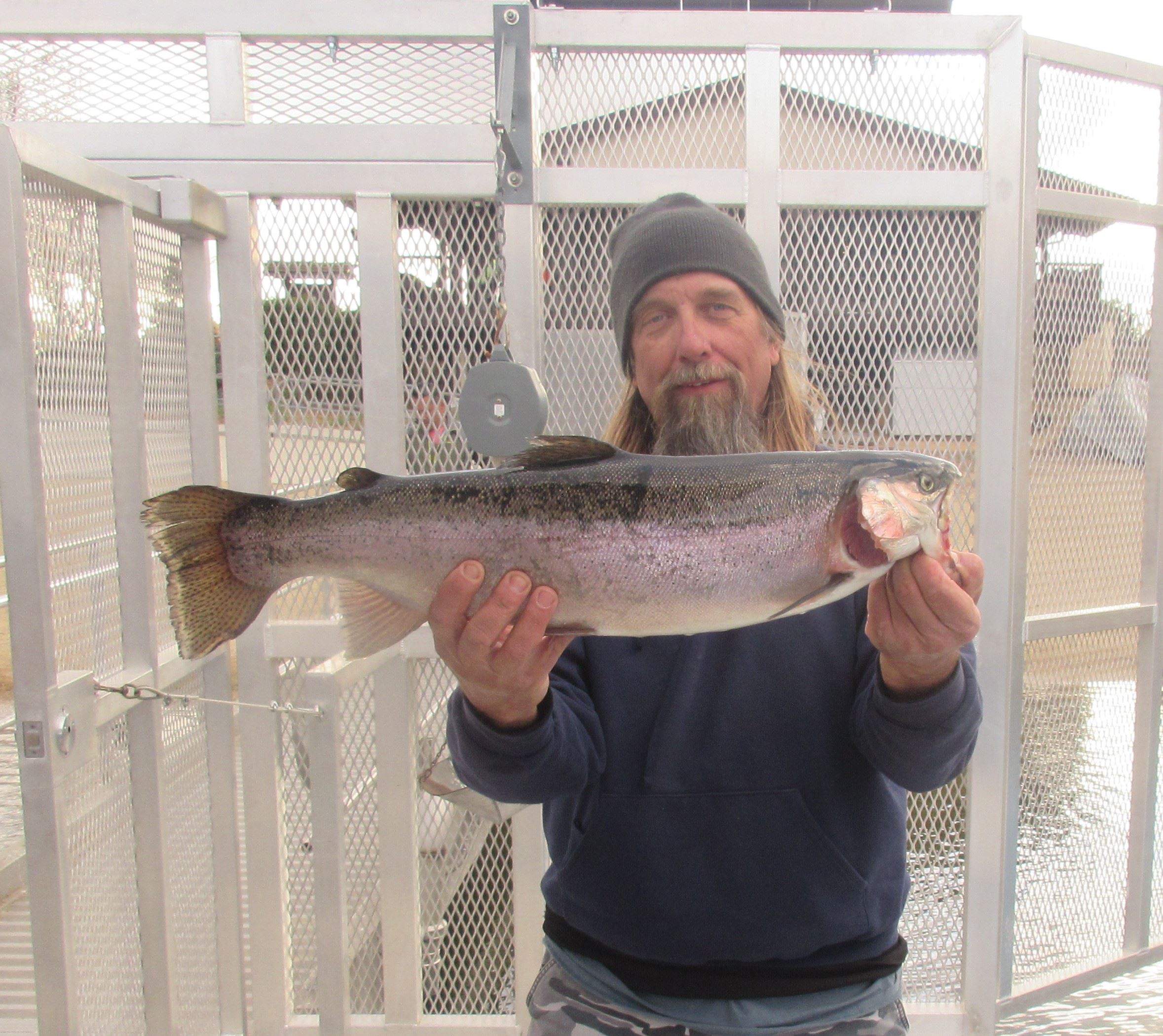 Jefferey Kopischke 19 Feb 18, 10lb trout, Half moon bay, Nightcrawler