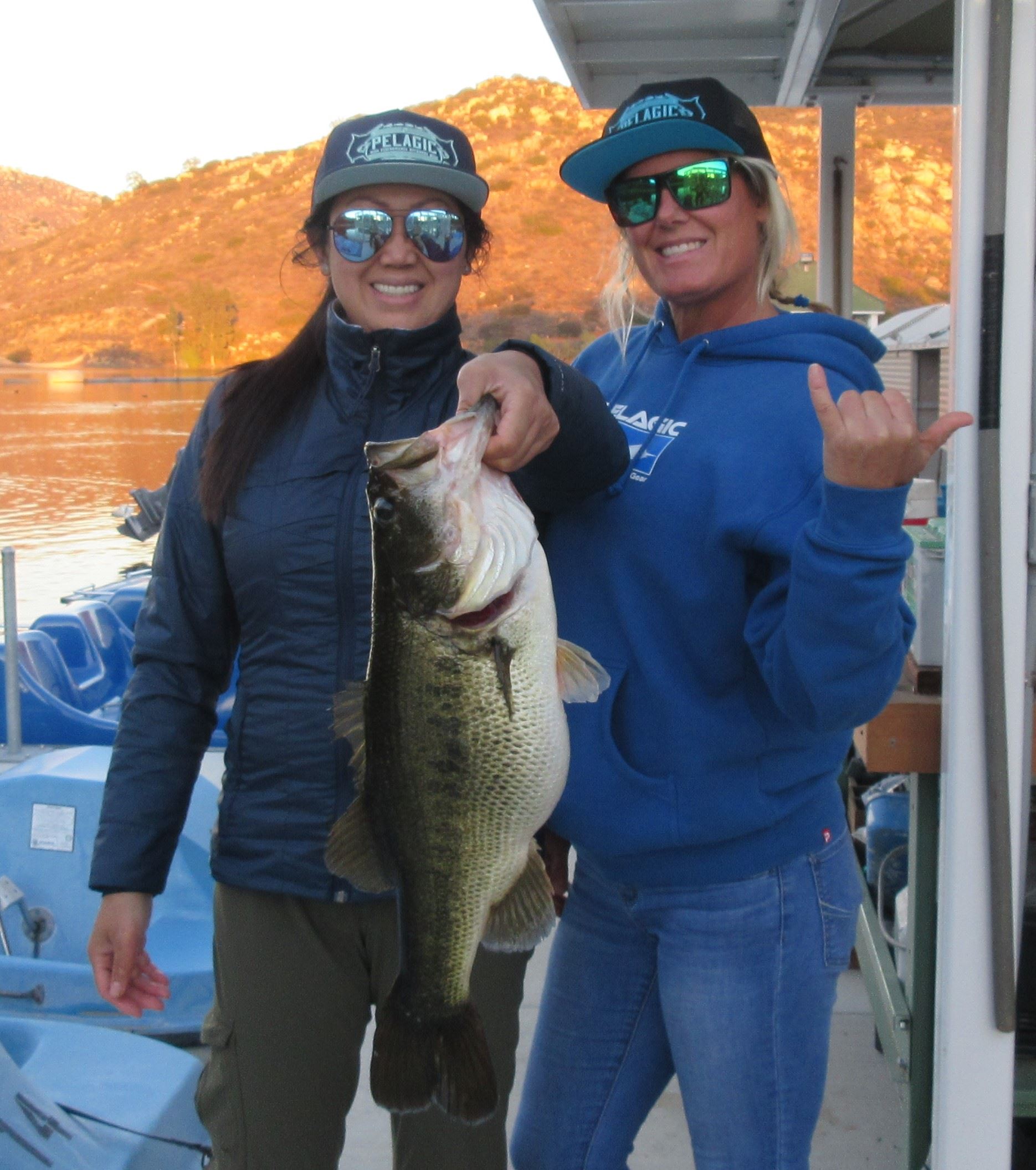 Karen and Tracy 8 Dec 2018 6lb Bass Kastmaster Boulder Bay