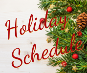 Holiday Schedule