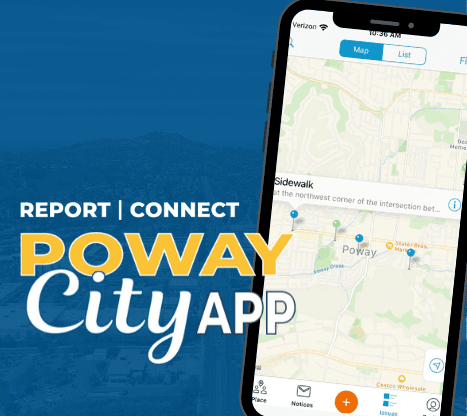 Poway City App graphic
