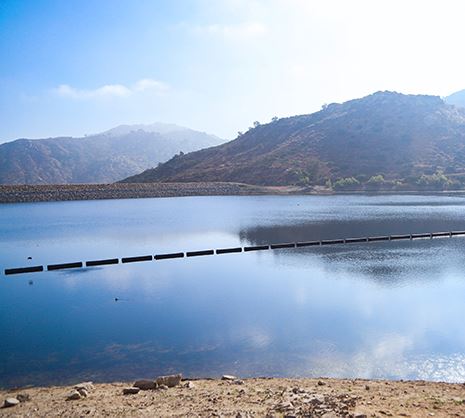 Lake Poway looking toward the damn