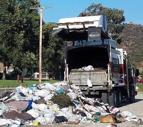 EDCO truck - truck fire