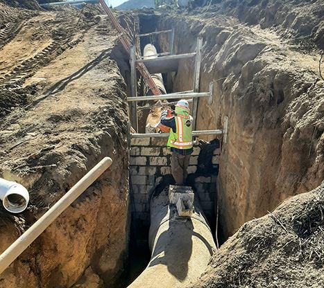 pipeline construction for temporary bypass sytem