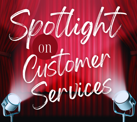 spotlight on customer services graphic