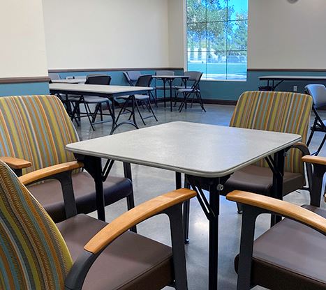 The lounge at the Mickey Cafagna Community Center is now a designated Cool Zone