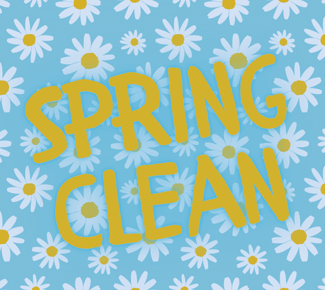 Spring Cleaning graphic for news article