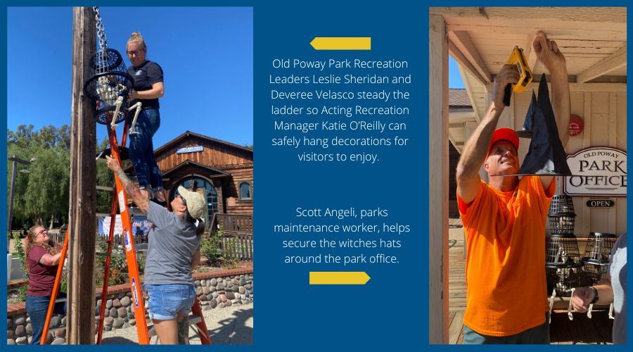 Staff set up for Once Upon a Hallowe'een