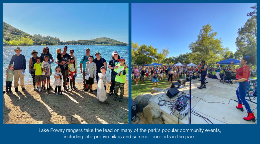 Lake Poway Rangers spotlight: rangers lead hikes and plan summer concerts