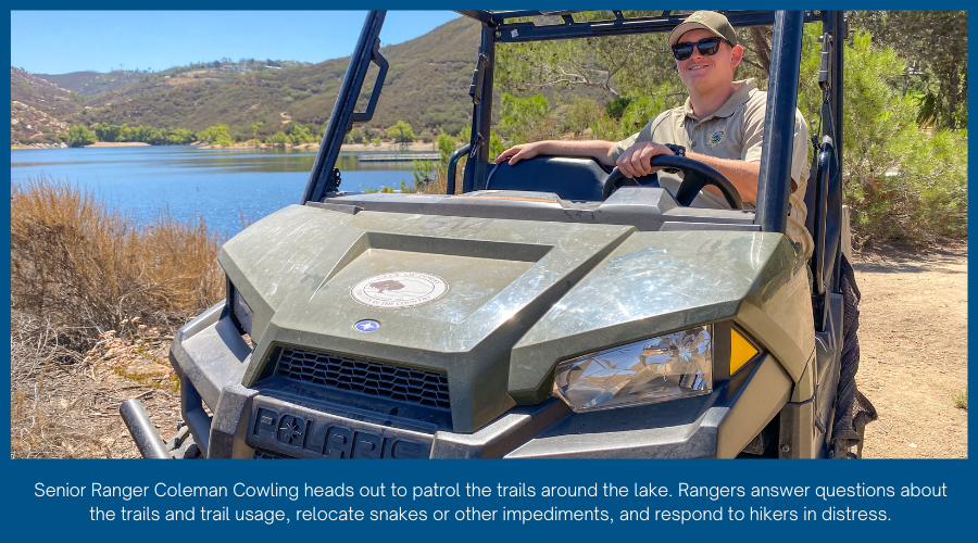 Lake Poway Rangers spotlight: Sr Ranger Coleman patrols the trails